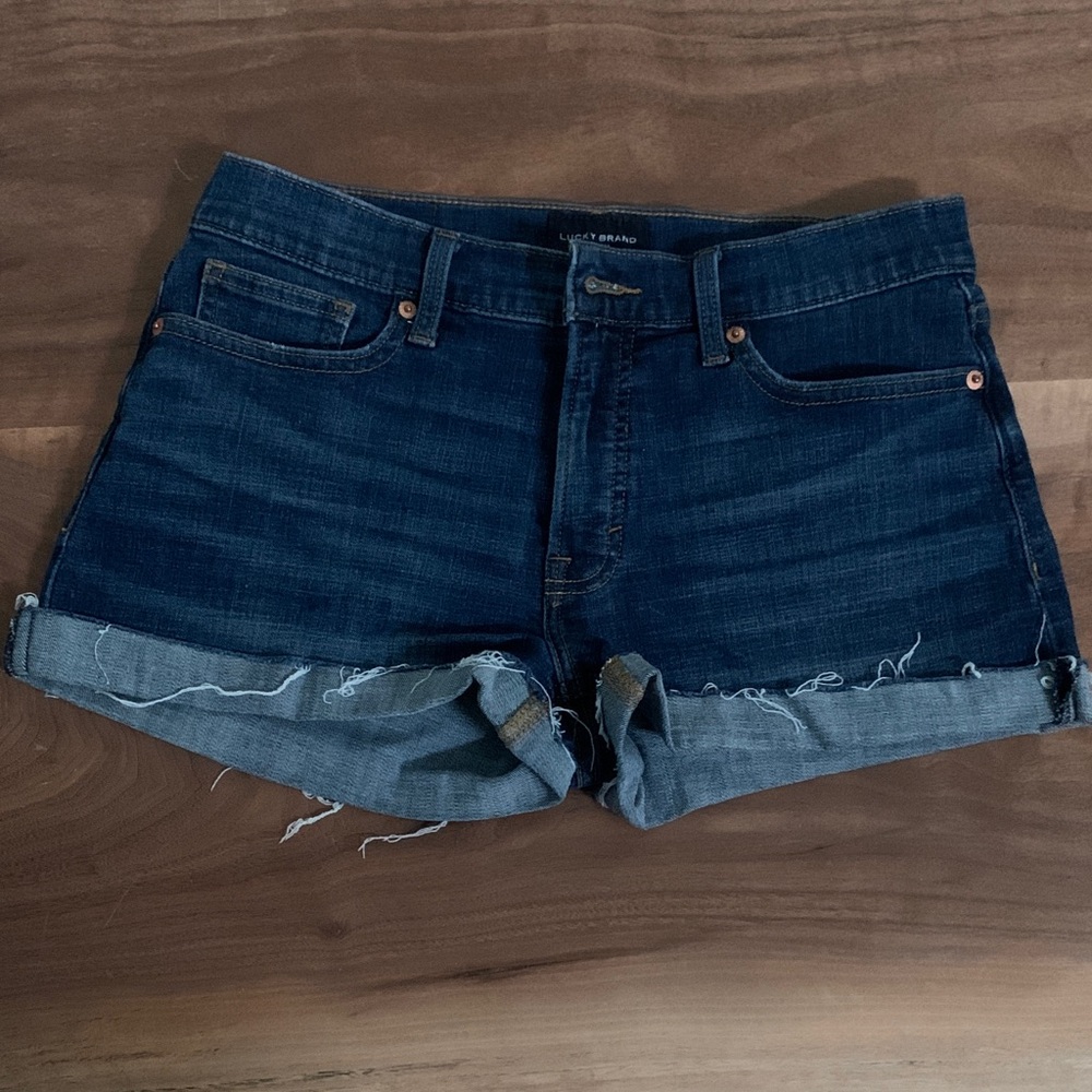 Lucky Brand Ava Mid Rise Jean Shorts